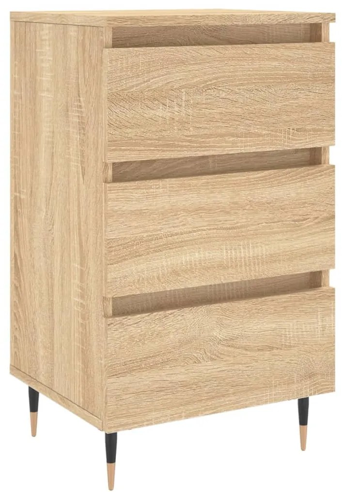 826914 vidaXL Noptieră, stejar sonoma, 40x35x69 cm, lemn compozit