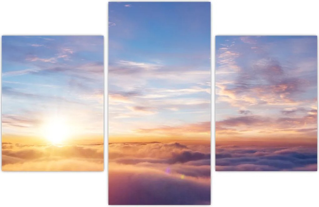 Tablou - Apus de soare deasupra norilor (90x60 cm)