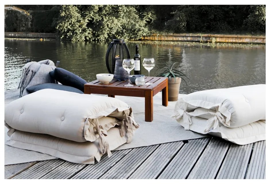 Futon variabil adecvat pentru exterior Karup Design OUT™ Sit&amp;Sleep Beige, bej