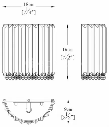 Aplică de cristal PRINCE 1xG9/42W/230V Zuma Line W0360-01A-B5AC