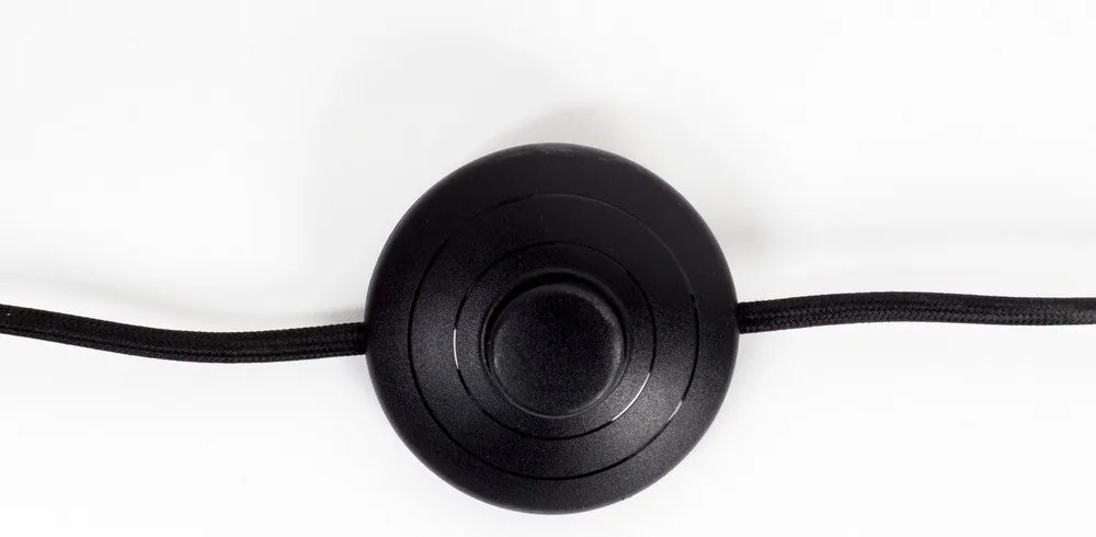 Lampadar negru cu abajur din metal (înălțime 135 cm) Hajo – White Label