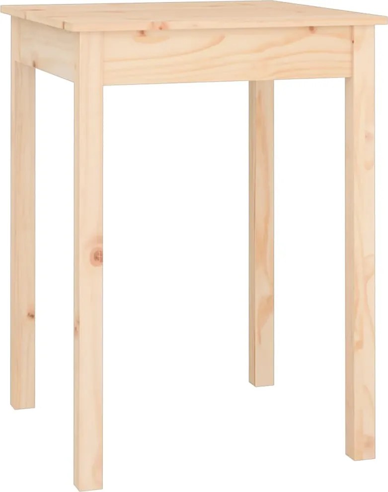 vidaXL Masă de sufragerie, 55x55x75 cm, lemn masiv de pin