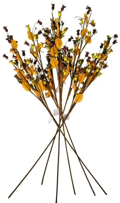 Set of branches Snow-covered rosehip 89 cm, 6 pcs