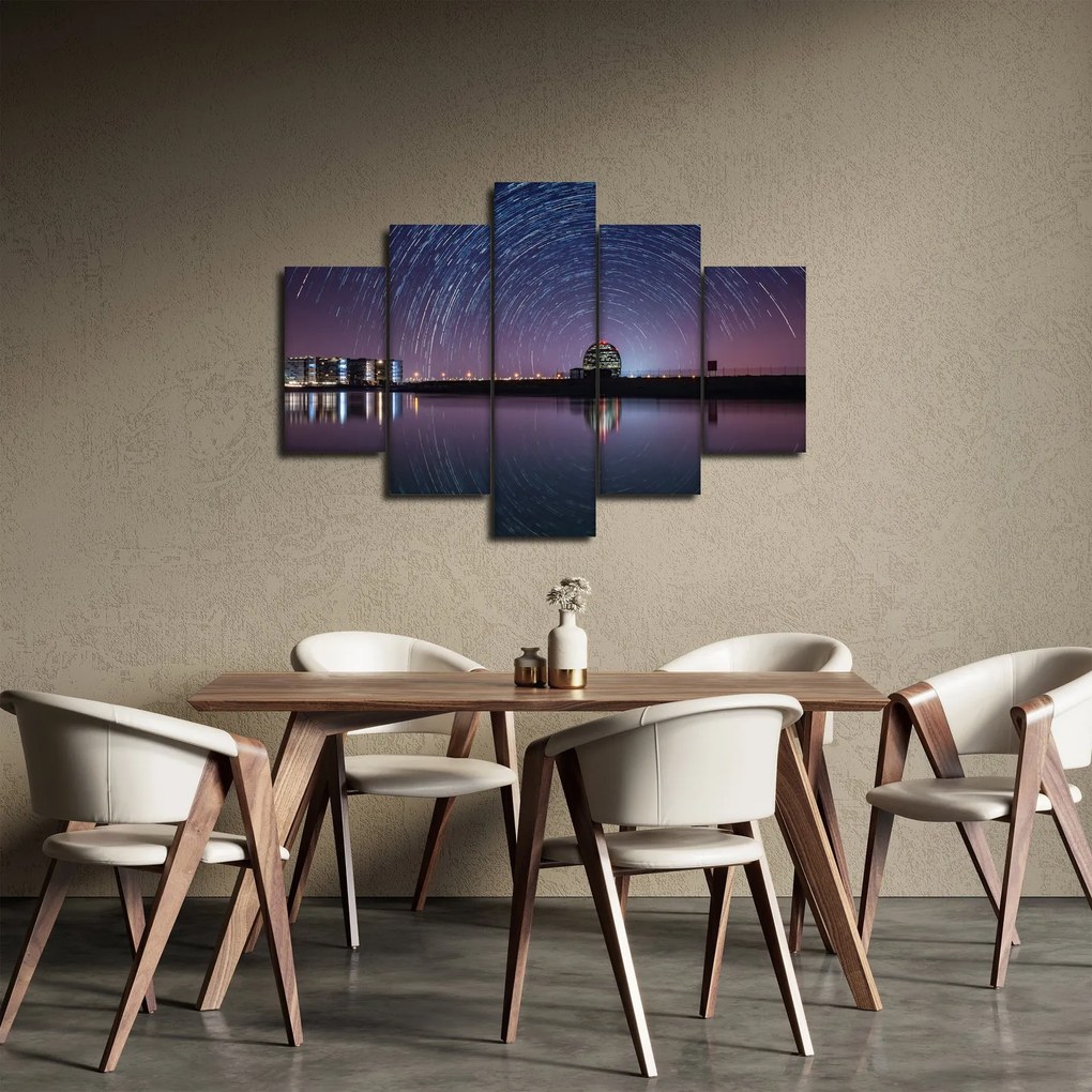 Tablou cu cerul nocturn și stele (150x105 cm)