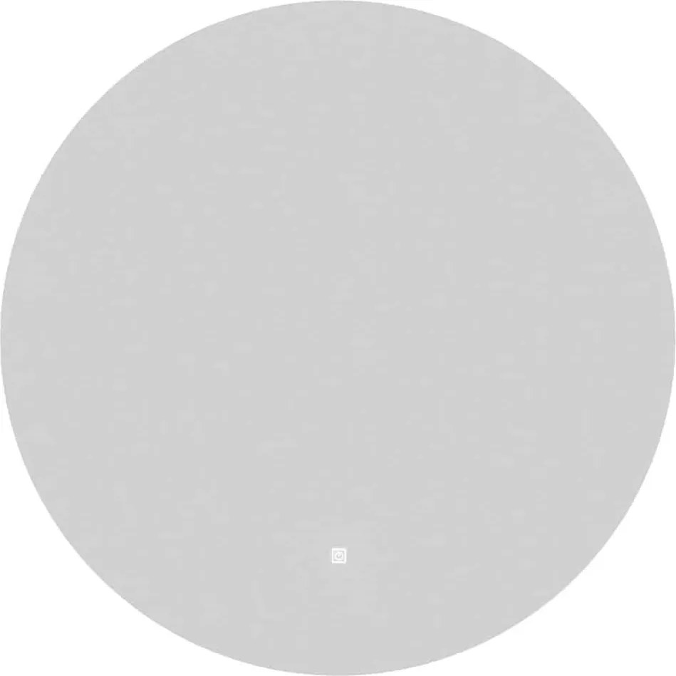 Oglindă lemn masiv cu iluminare LED rotundă Ø60/80 cm - 80cm