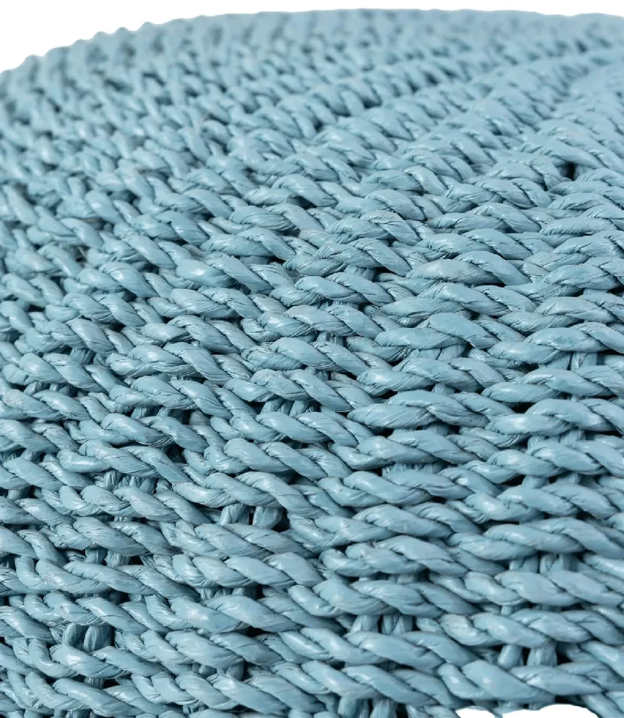 PERNĂ DE PODEA ALBASTRU HANDMADE