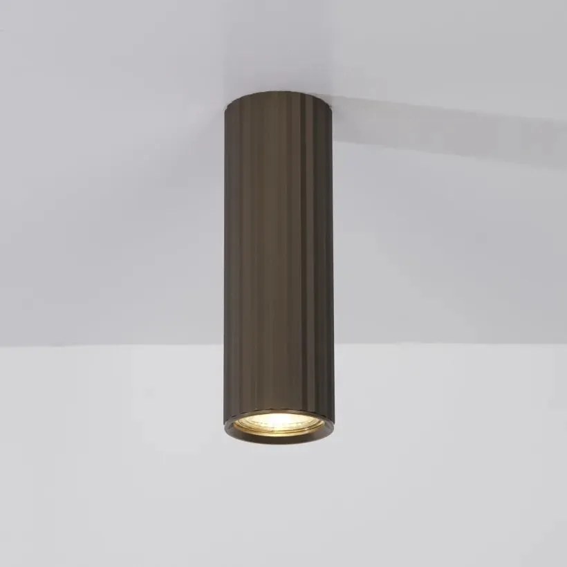 Spot aplicat din aluminiu canelat Anna bronz