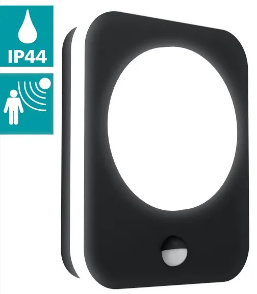 Aplică LED de exterior cu senzor MADRIZ LED/9W/230V IP44 Eglo 99584