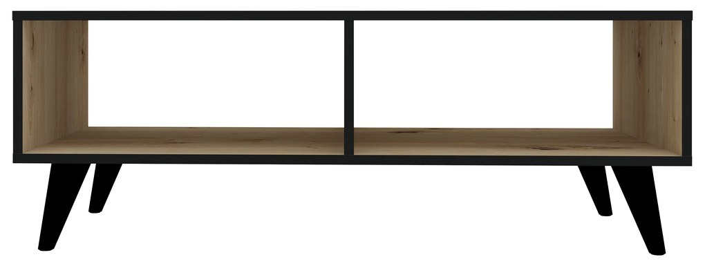 Masuta Cafea Melo, Stejar Artisan/Negru, 110 x 50 x 40 cm