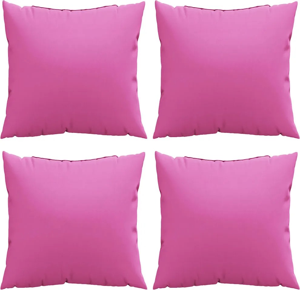 vidaXL Perne decorative 4 pcs Roz 60 x 60 cm Material din poliester
