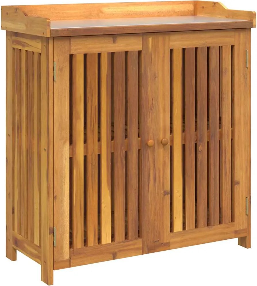 vidaXL Dulap de grădină natural 93 x 41,5 x 98cm Lemn Solid de Acacia
