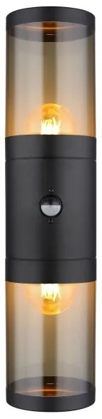 Aplică de exterior cu senzor XELOO 2xE27/40W/230V IP44 Globo 32014-2BS
