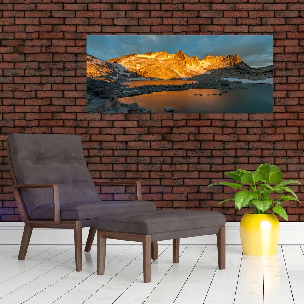 Tablou cu peisaj montan (120x50 cm)