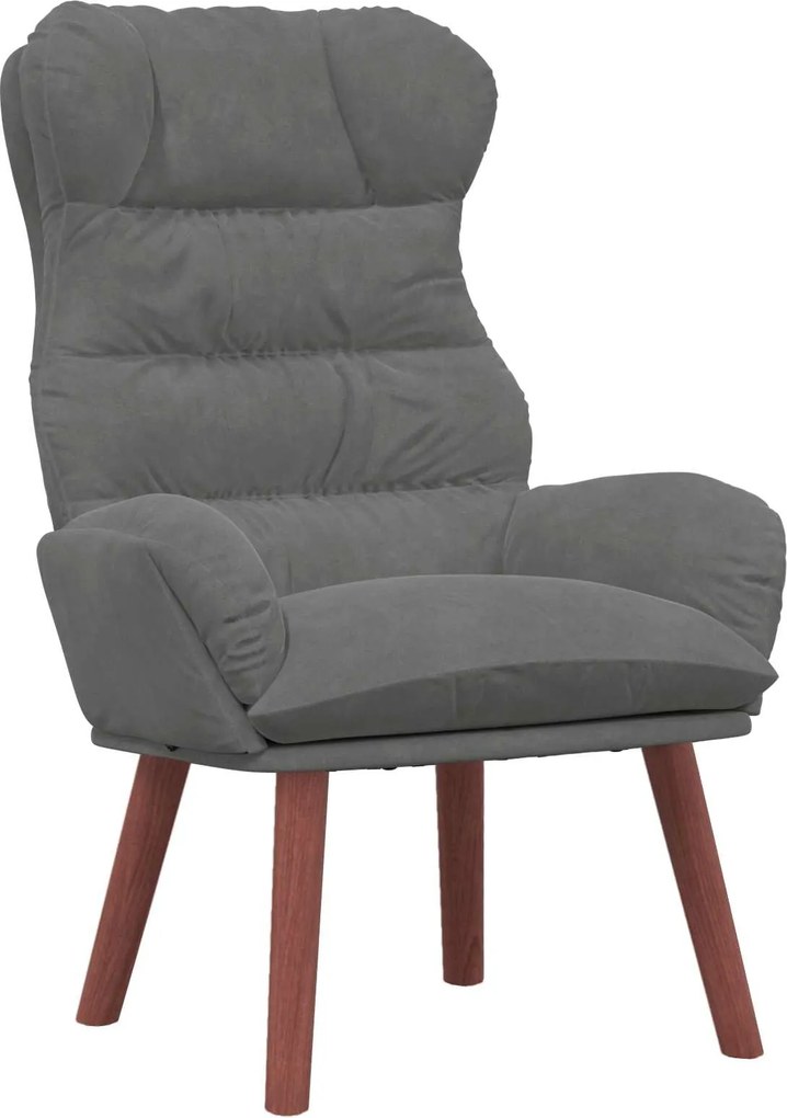 vidaXL fotoliu Gri închis 69 x 74 x 93 cm Catifea