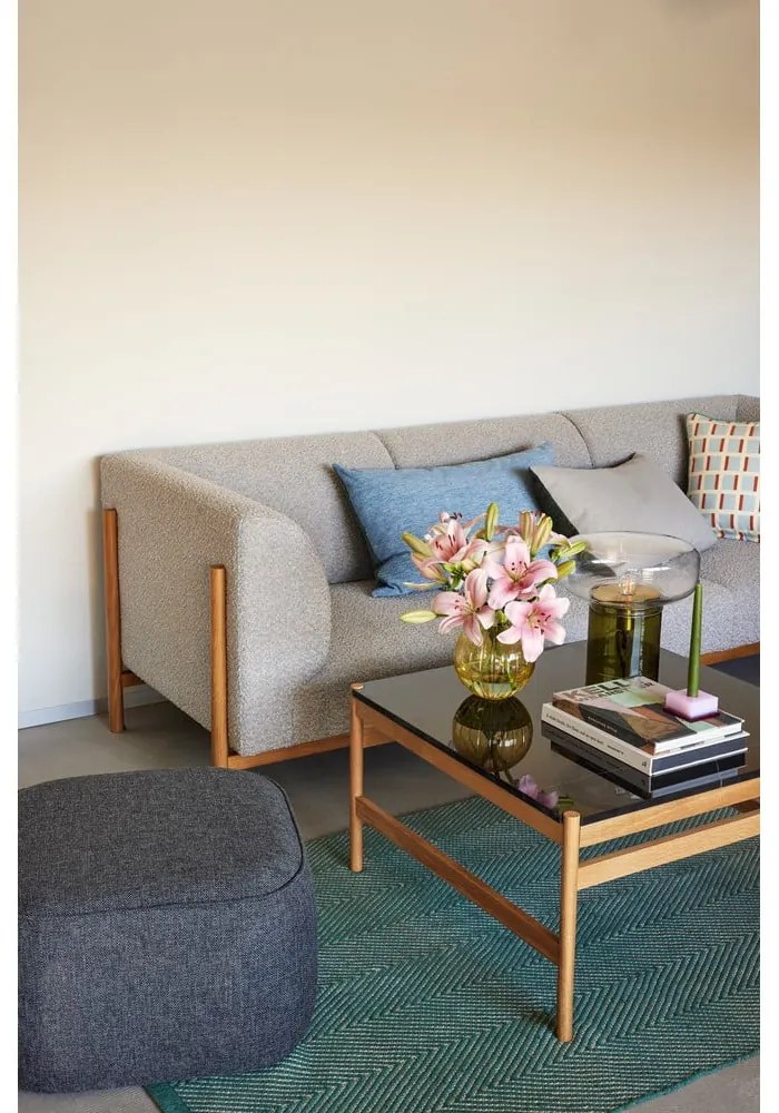 Măsuță de cafea neagră/în culoare naturală din marmură 80x80 cm Raw – Hübsch