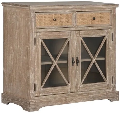 Bufet, natur, din lemn de bayur si rattan, Seraphine