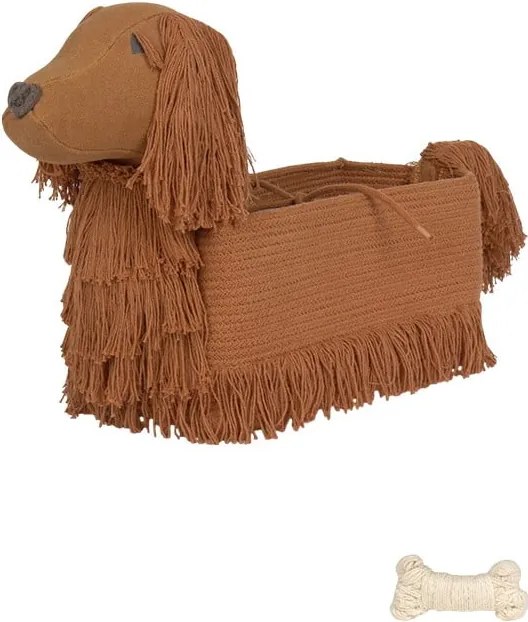 Coș de jucării pentru copii maro din material textil 68x24x35 cm Poppy – Lorena Canals