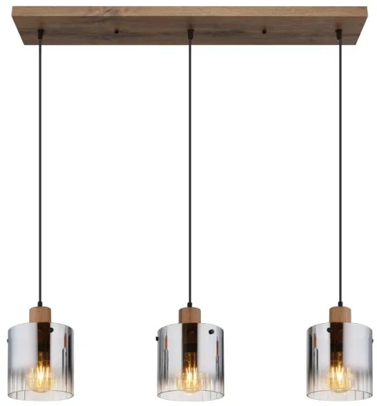 Globo UNDERWOOD 15915-3H - Lustră suspendată pe cablu, 3 x E27, max. 60 W/bec, 230 V