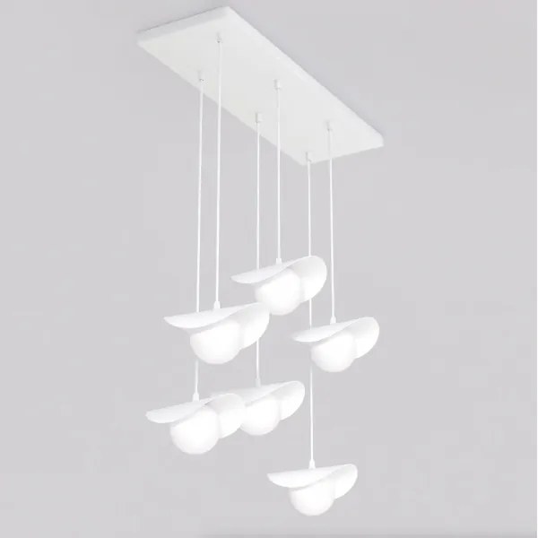 Lustră pe cablu RITUAL 6xG9/8W/230V albă