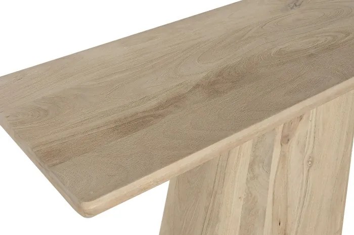 Consolă modernă interior natural din lemn de mango cu structură din lemn, "Navaro"