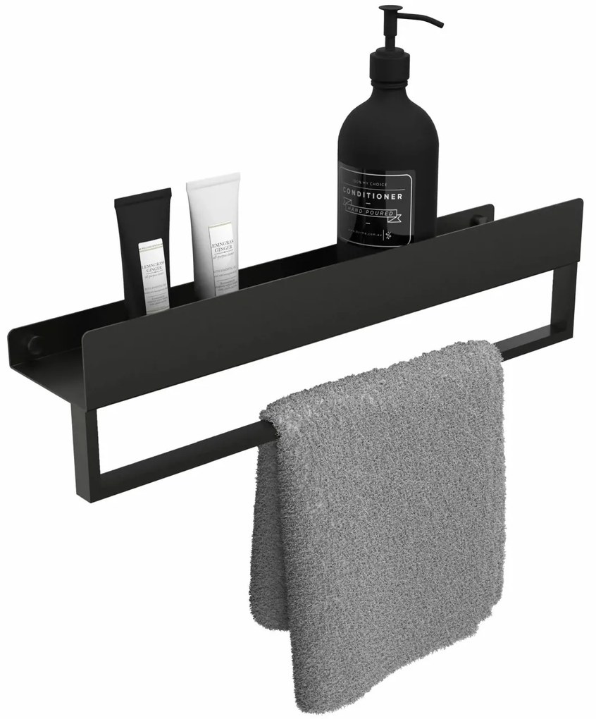 Raft pentru baie negru mat SF01 45cm