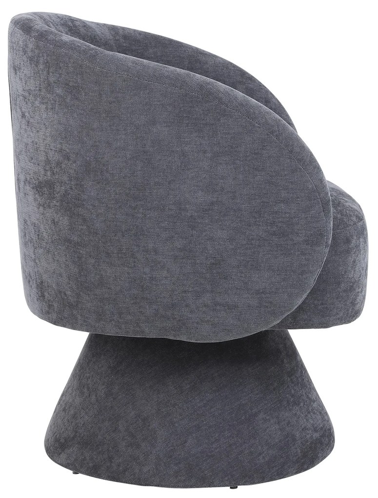 Set de 2 scaune moderne pentru living și dormitor, rotative la 360°, Gri