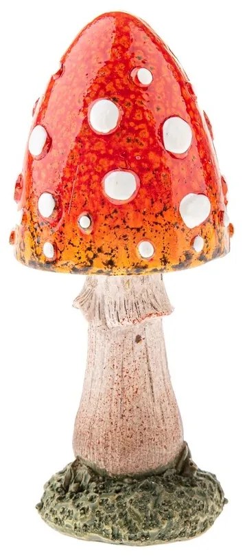 Ciupercă decorativă de toamnă, 12 cm,poliresină, 12 cm