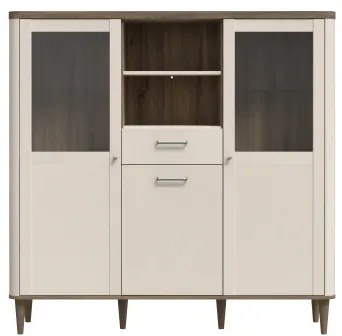 Vitrină VIRO maro/bej