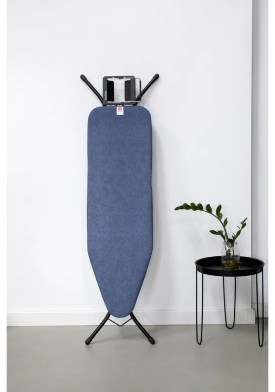 Masă de călcat Brabantia B 1003336, 124x38 cm, 7 poziții de reglare, Suport pentru fier de călcat, albastru