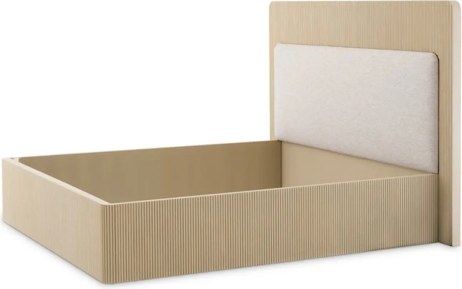 Pat dublu design LUX Dimitrios 180x210cm, stejar albit