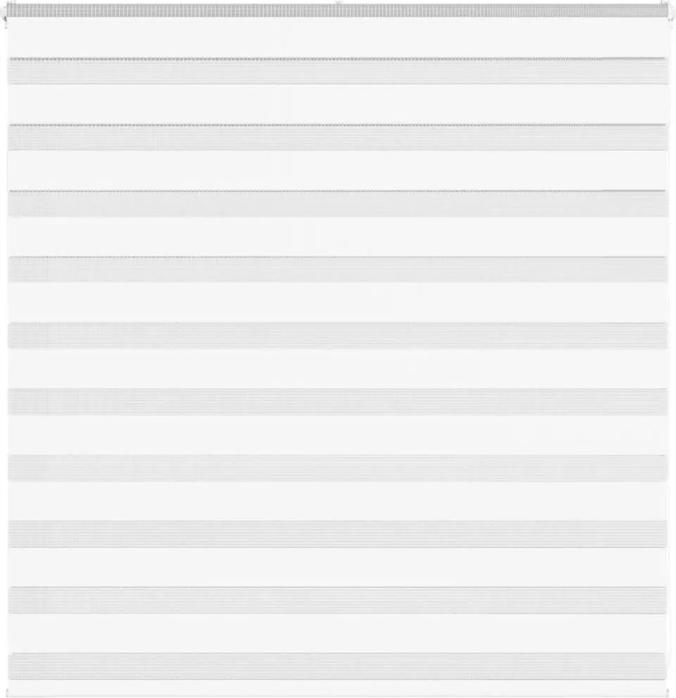 vidaXL Jaluzea tip zebra alb lățime țesătură 145,9 cm poliester