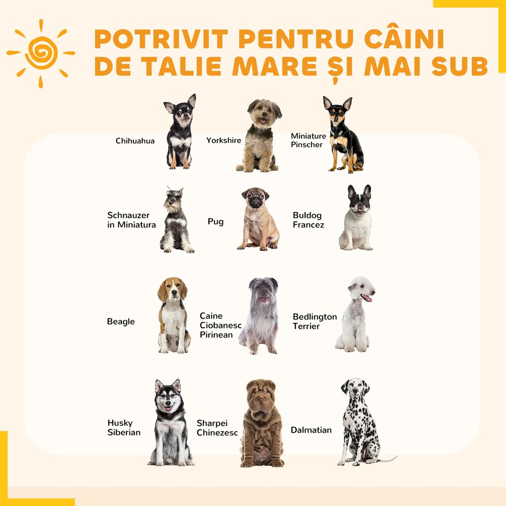 Pawhut tarc Joaca pentru Caini – 6 Panouri Rezistente | Aosom Romania