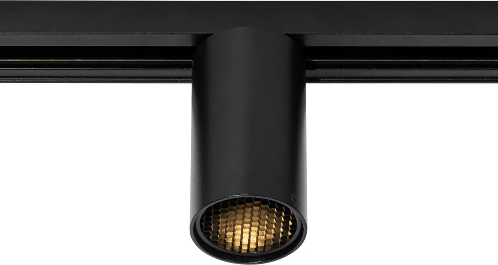 Spotlight modern negru pentru sistem de șină monofazat GU10 50mm - Iconic Ruby Honey