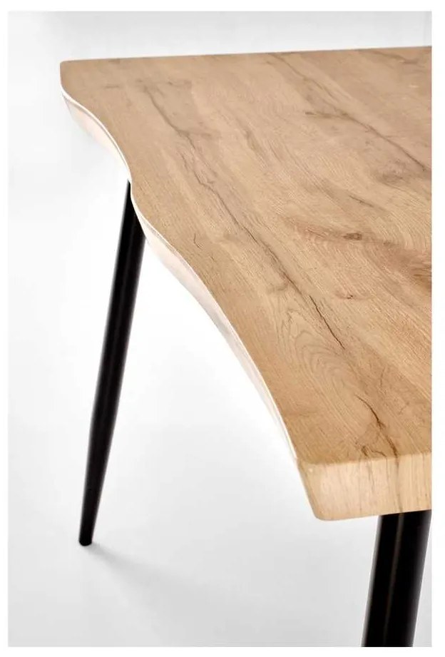 Set masă și scaune Pavia 4+1, lemn natural / gri