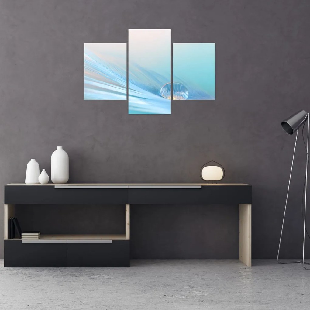 Tablou - Picătură albastră (90x60 cm)