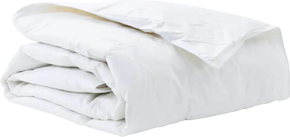 vidaXL Pilotă Alb 155 x 200 cm Pene