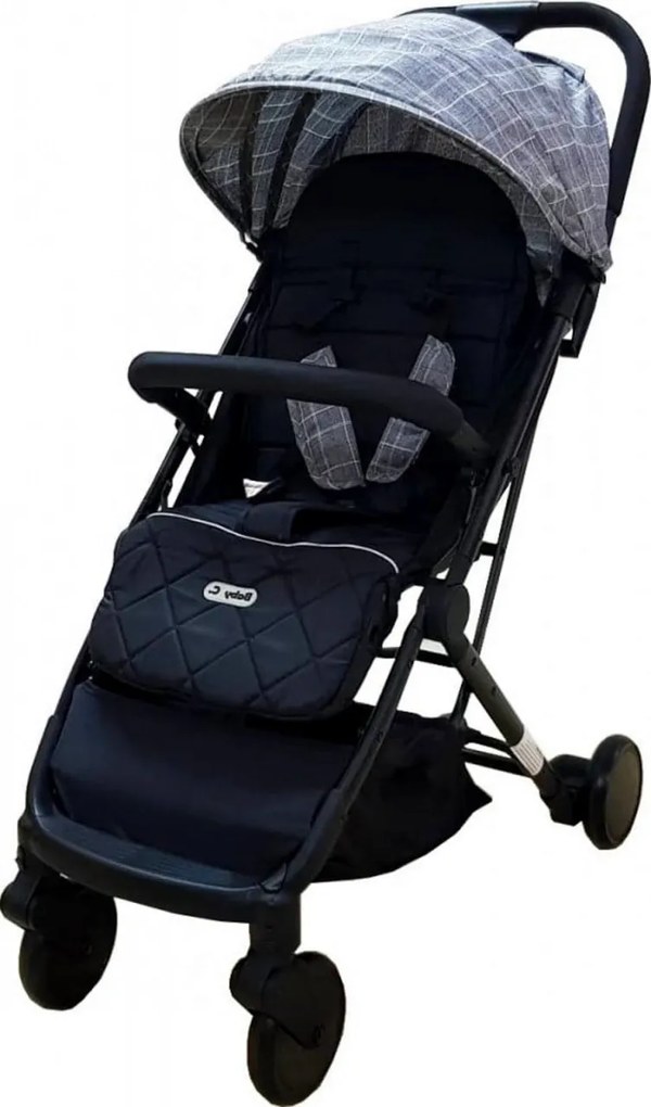Carucior sport ultracompact pentru copii Baby Care™ PRO S108, Transformabil in troller, Spatar reglabil in 3 trepte, Roti cu rulment, Frana