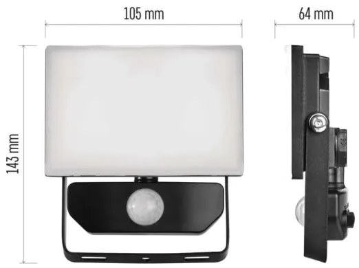 Proiector LED cu senzor TAMBO LED/10W/230V 4000K IP54