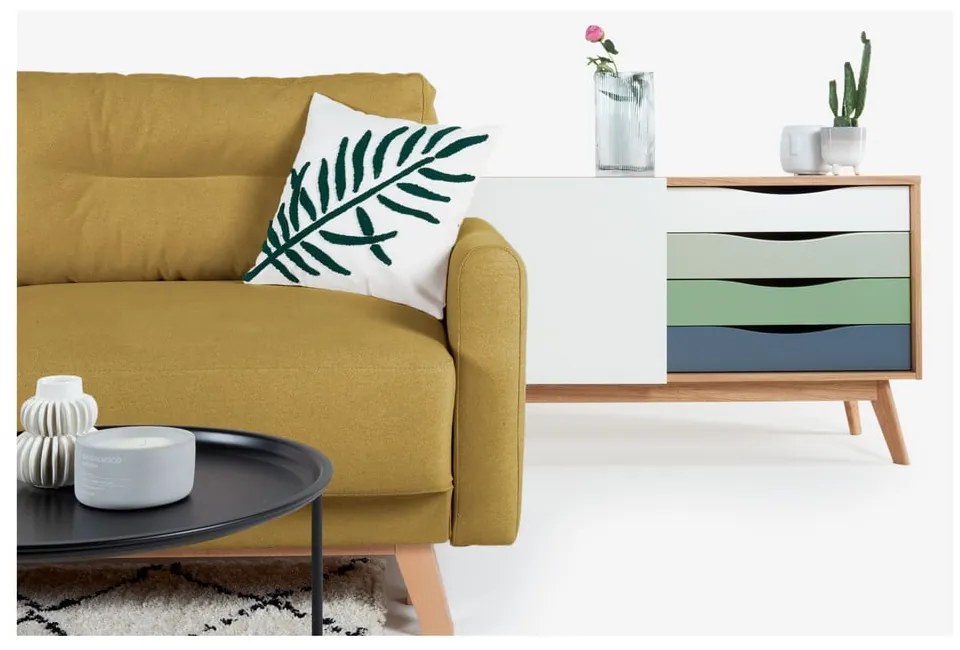 Canapea extensibilă Bonami Selection Pop, galben