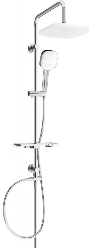 Mexen T33 coloană de duș, Crom/Albă - 798333393-02