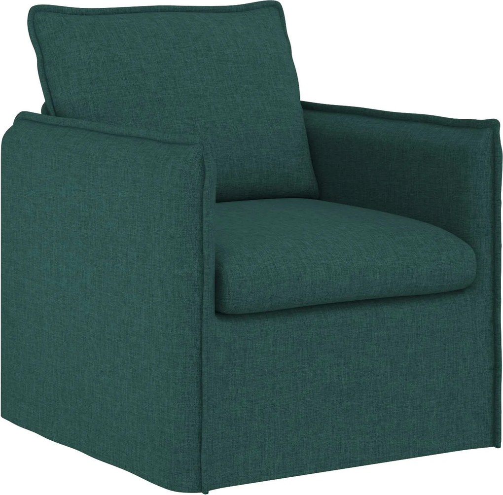 vidaXL Canapea Verde închis 195 x 82 x 85 cm țesătură