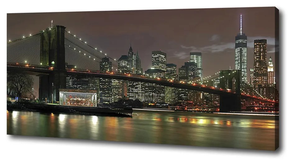 Pictură pe pânză New york, pe timp de noapte
