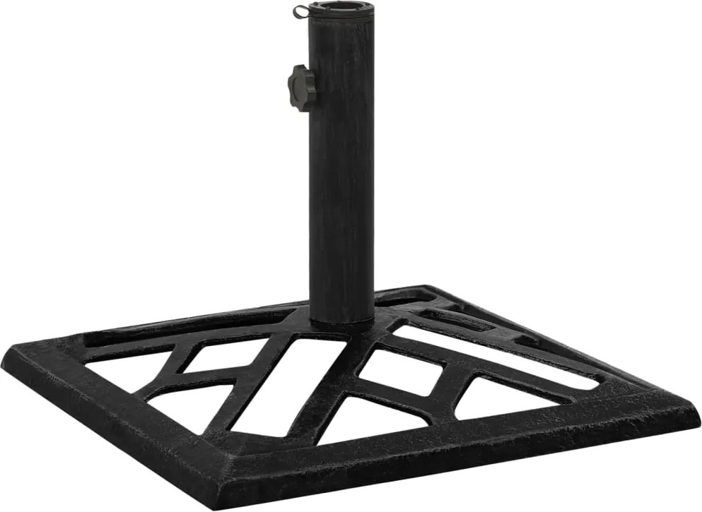 vidaXL Bază de umbrelă, negru, 44x44x31, fontă