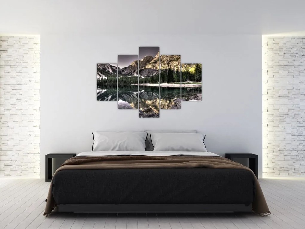Tablou cu lac montan (150x105 cm)