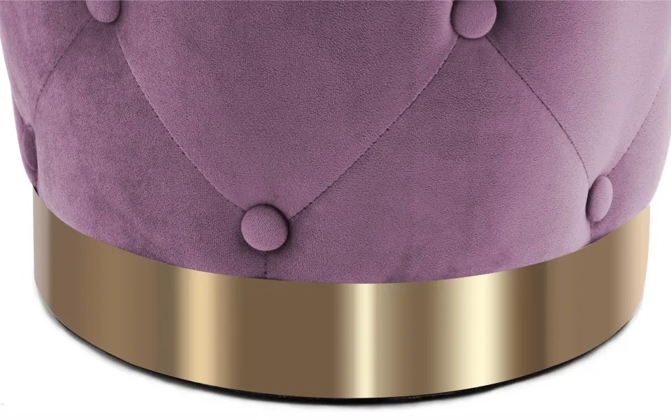 Puf/ Taburet tapitat Piano violet