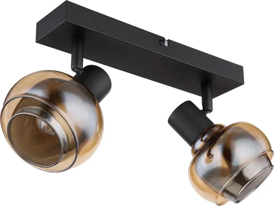 Globo 54309-2B - Spot orientabil TOKKI, 2xE14/40W/230V, negru