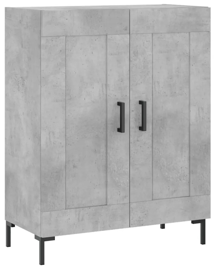 830200 vidaXL Servantă, gri beton, 69,5x34x90 cm, lemn compozit