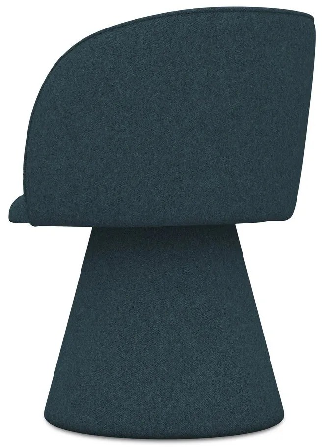 Scaun de sufragerie petrol tapițat Maia – Makamii