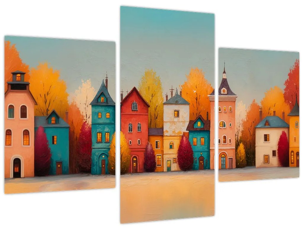 Tablou - Sat de toamnă (90x60 cm)