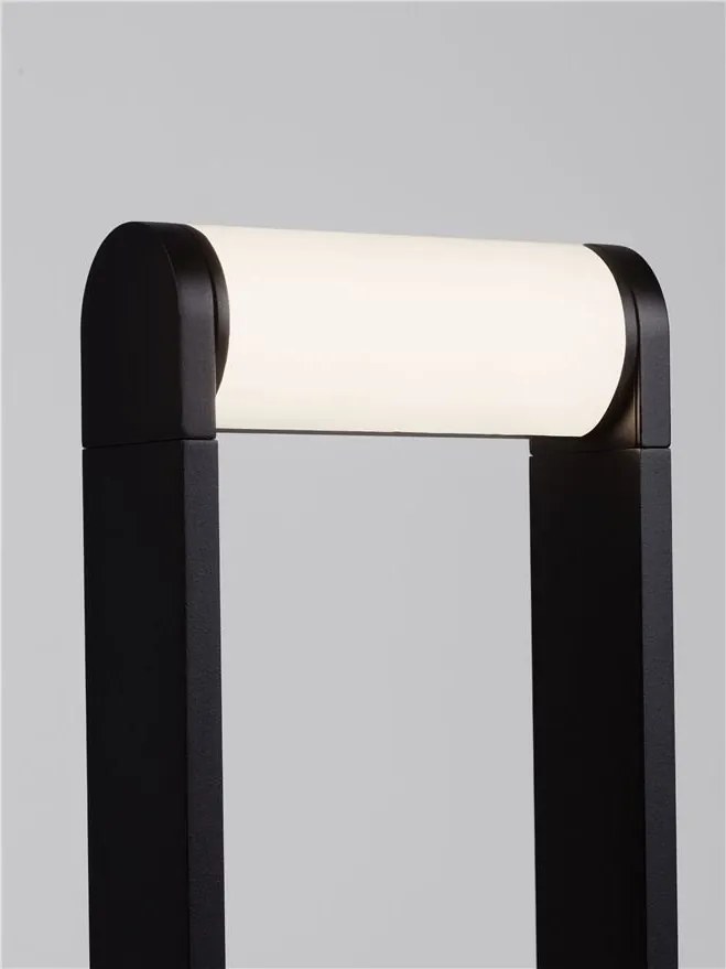 Stalp exterior LED 2700K IP65 Rox negru, H-60cm